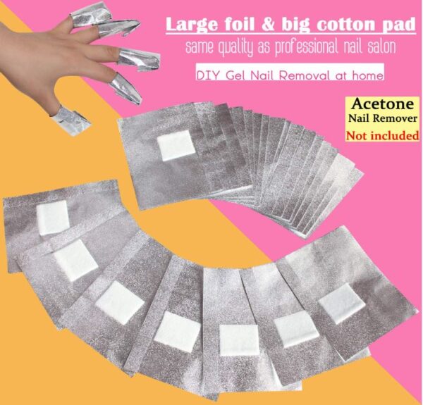 nail foil wraps to remove gel polish