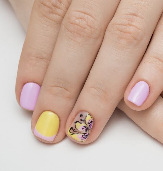 Butterfly short nails