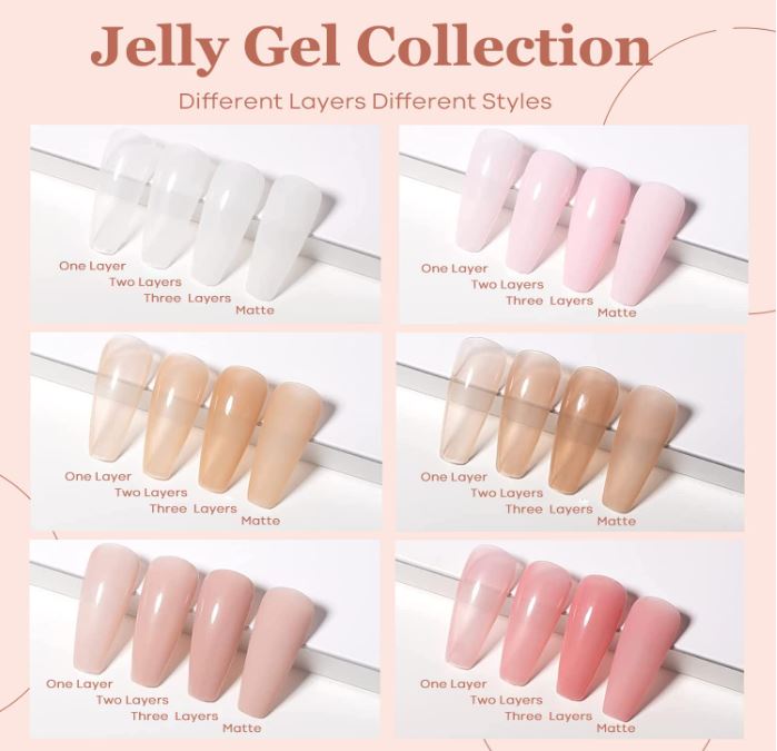 19 Best JELLY NAIL POLISHES For A SHEER Look 2024 - Rasberi Rose