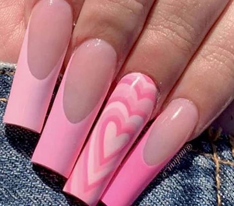 Pink French Manicure Idea