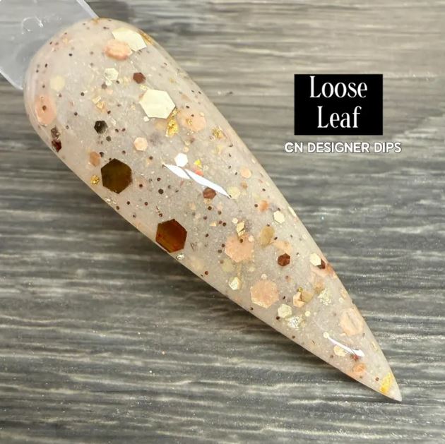 Gold Glitter Nail Dip Idea