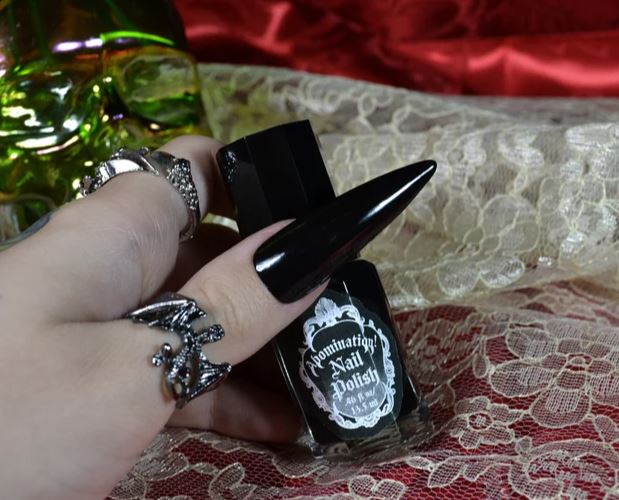 The Abyss by The Velvet Hexagon Black Nail Polishes