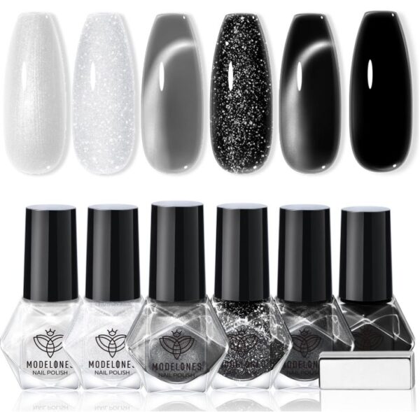 black cat eye gel polish