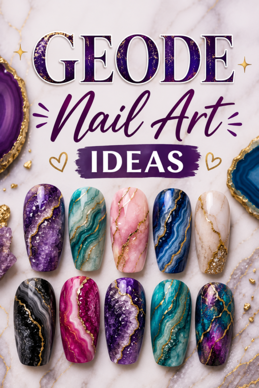 geode nail art ideas