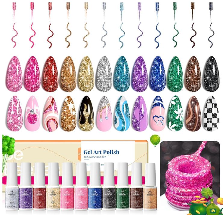 Beetles Glitter Liner Set