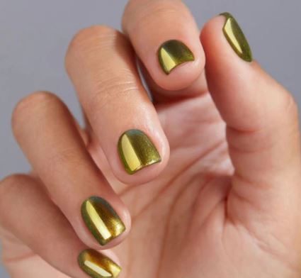 Singularity Green Gold Nail Polish