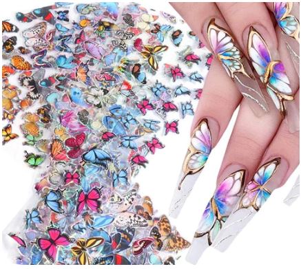 Butterfly Nail Transfers