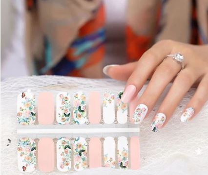 Floral Butterfly Nail Wraps