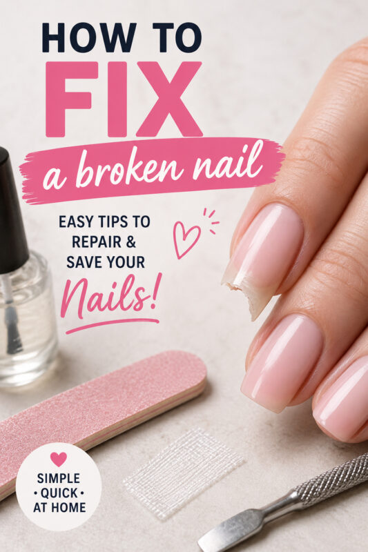 how to fix a broken nail