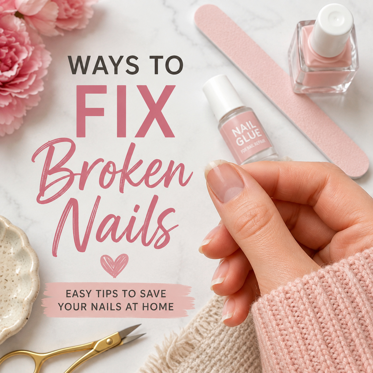 how to fix broken nails