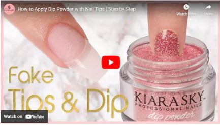 How To Apply Dip Powder Onto Nail Tips
