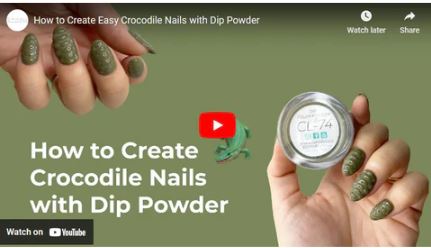How To Do Crocodile Nails With Dip Powder