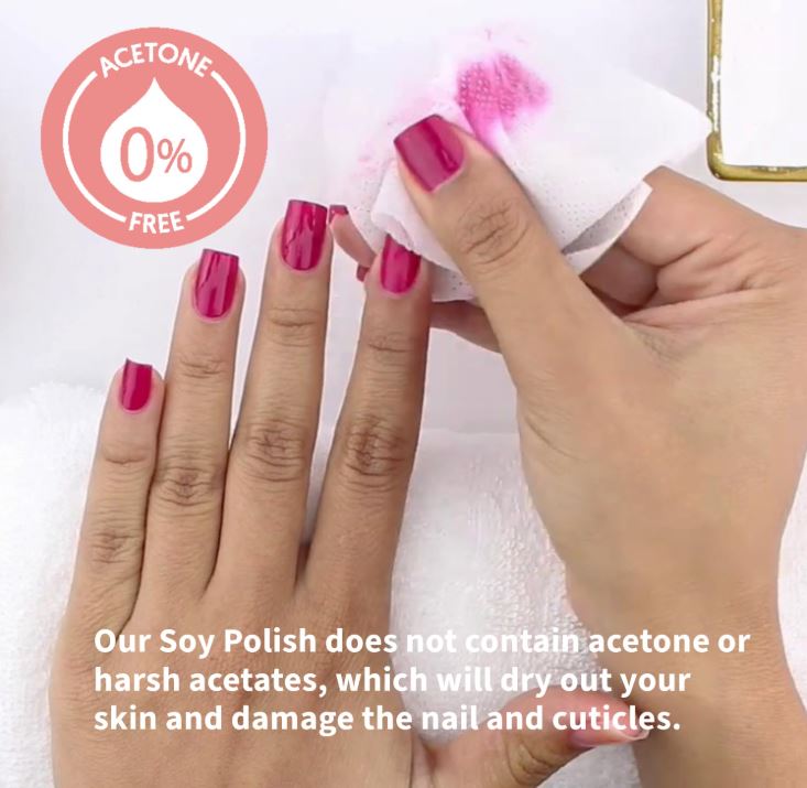 Remove all prior nail polish