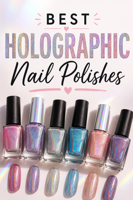 best holographic nail polishes and gel polishes