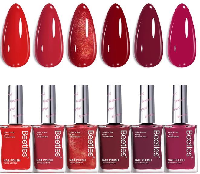 Beetles Red Gel Polish Kit