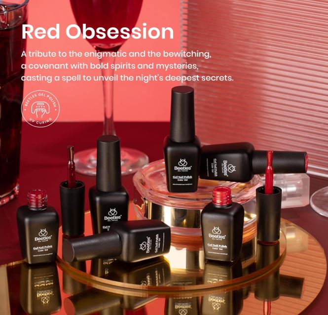 Red Gel Nail Set