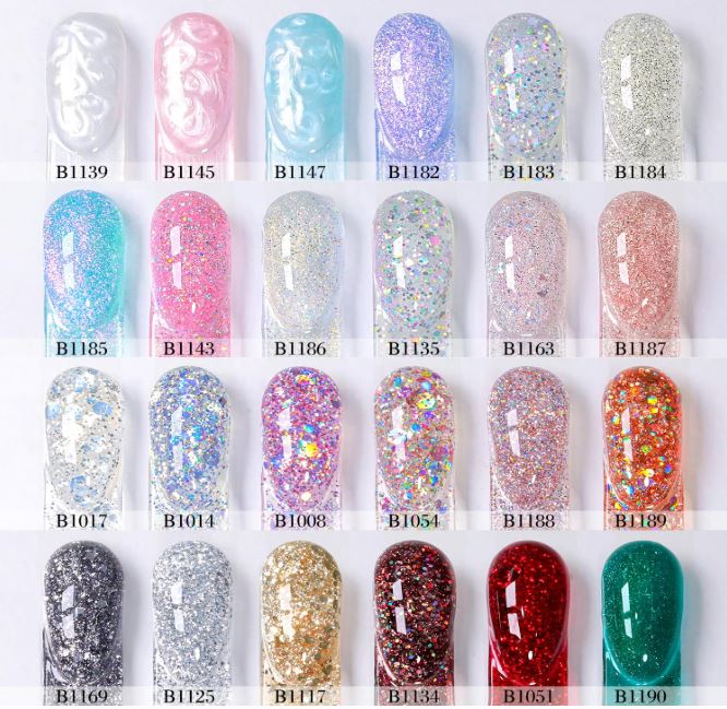 Rainbow Confetti Gel Set