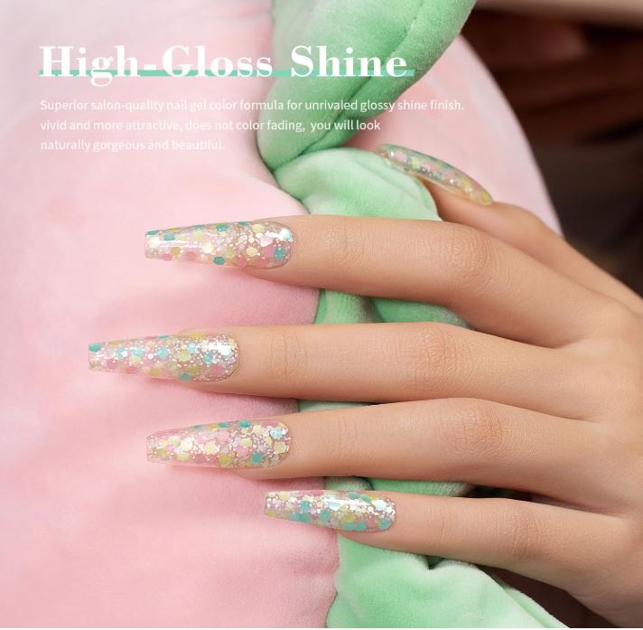 RARJsm Confetti Gel Polish