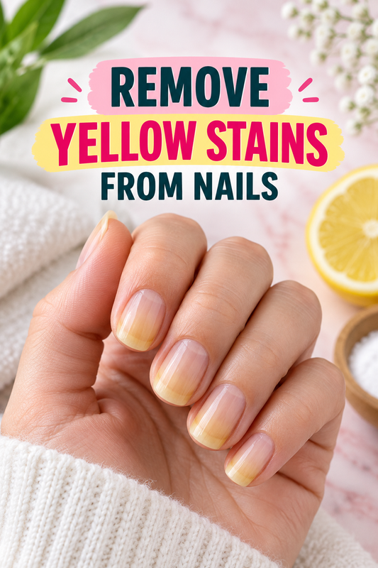 remove yellow stains from nails pin