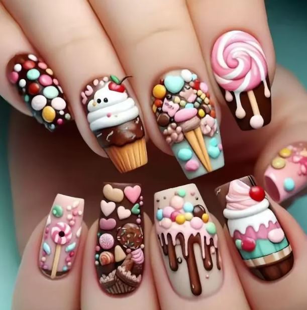 chunky nails