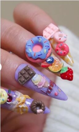 Ice Cream Nail Decals