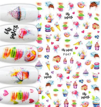 Sundae Ice Cream Nails