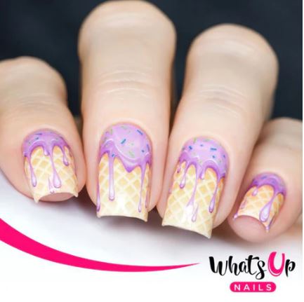 Purple Ice Cream Nails