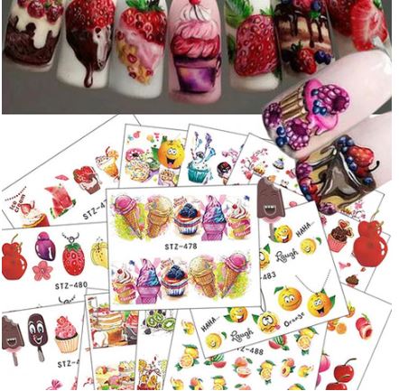 Ice Cream Nail Decals