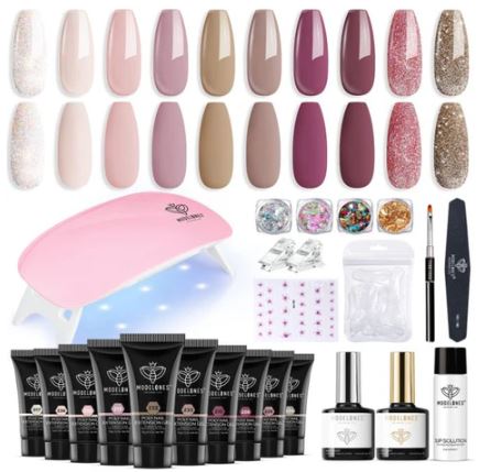 Modelones Poly Nail Kit 10 Colors