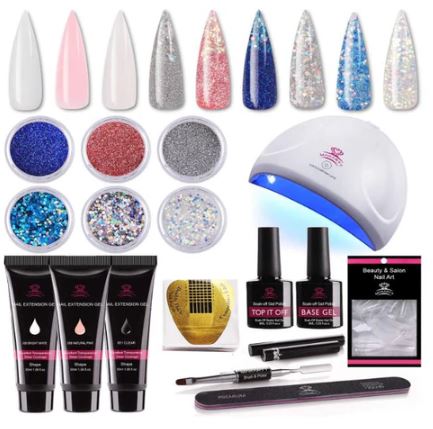 Makartt Glitter Poly Gel Kit