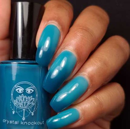 Teal To Light Aqua Nail Polish