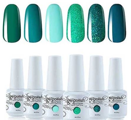 Teal Gel Polish Set by Vishine