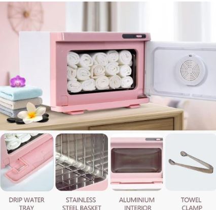 Pink Facial Sized Towel Warmer