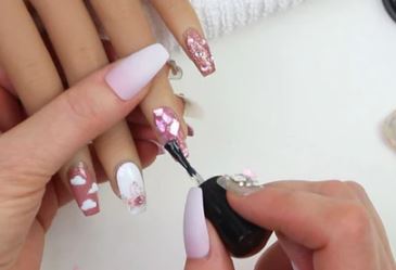 Unicorn Nail Art Idea Tutorial With Gel Polish step 13