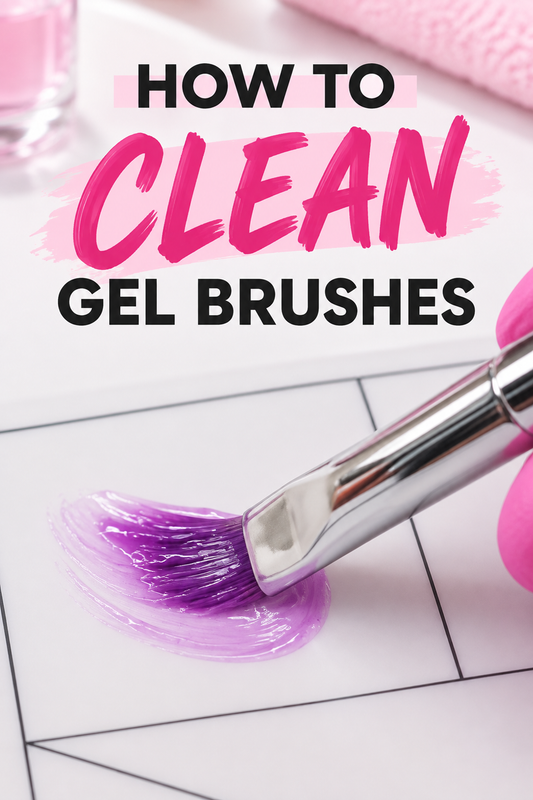how to clean gel nail art brushes