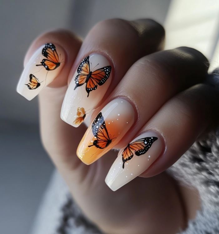 Butterfly Summer Nails