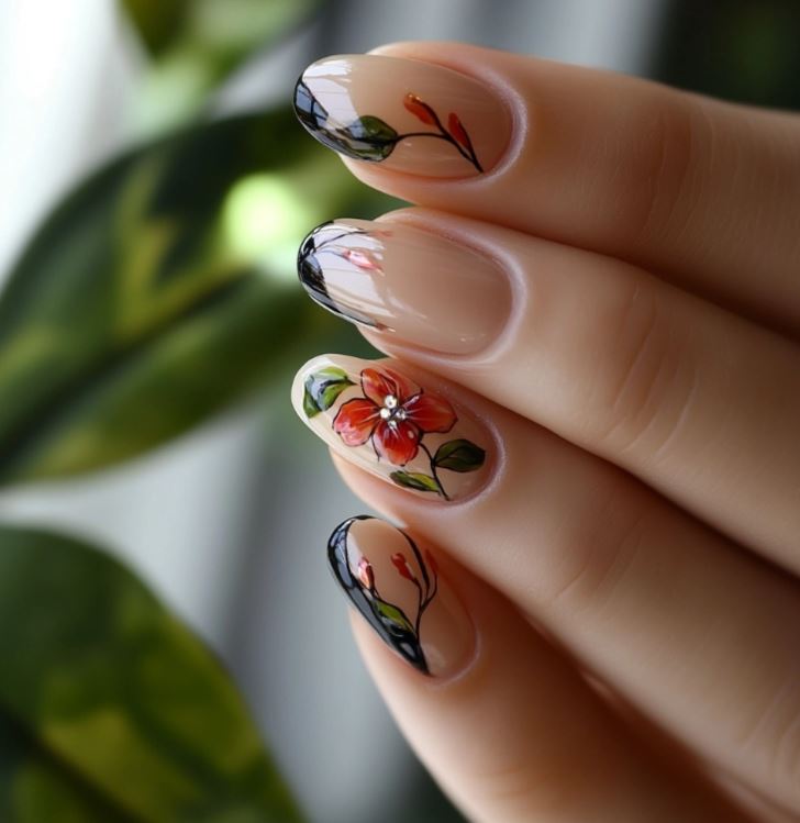 Floral Summer Nails