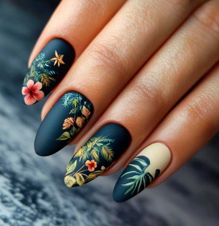 Summer Matte Nails