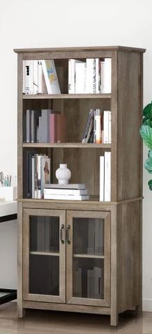 Natural Wood Salon Cabinet