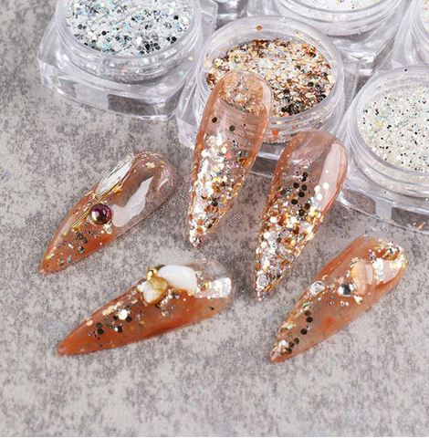 3d Nail Art Glitter