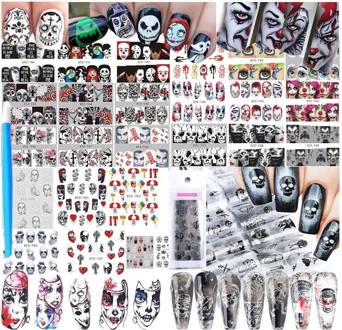 Halloween Nail Decals