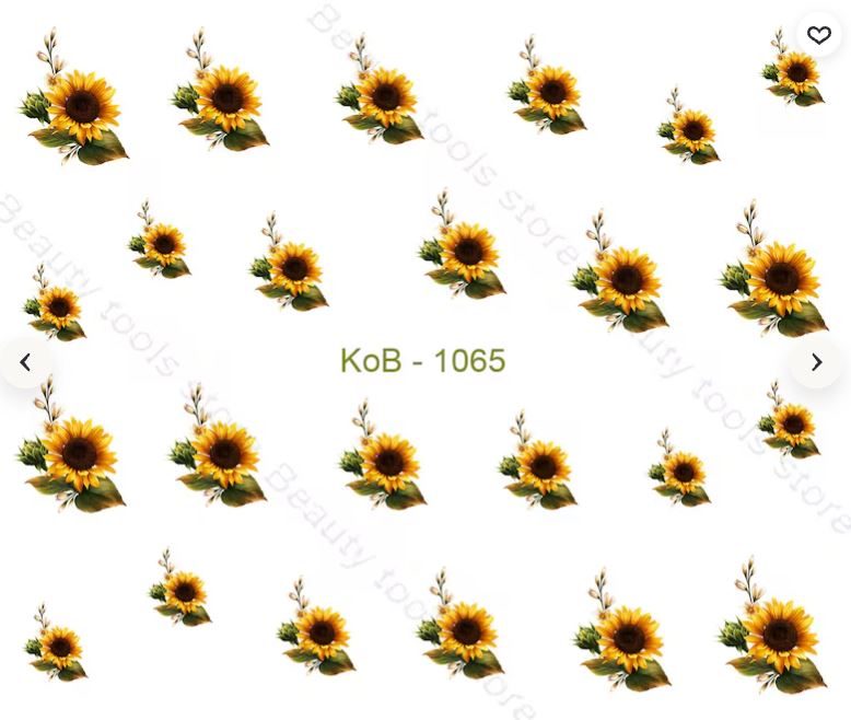 Sunflower Water Transfer Decals