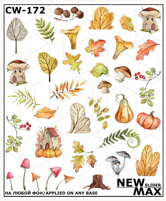 Fall Nail Decals
