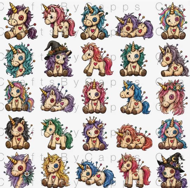 Unicorn Water Nail Decals
