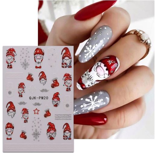 Cute Santa Waterslide Decals