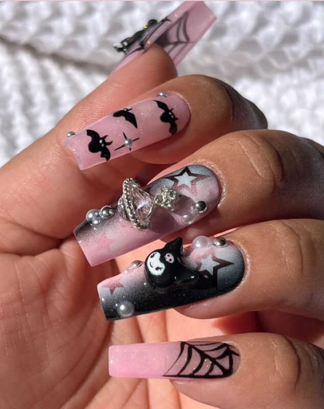 Kawaii Halloween Nails