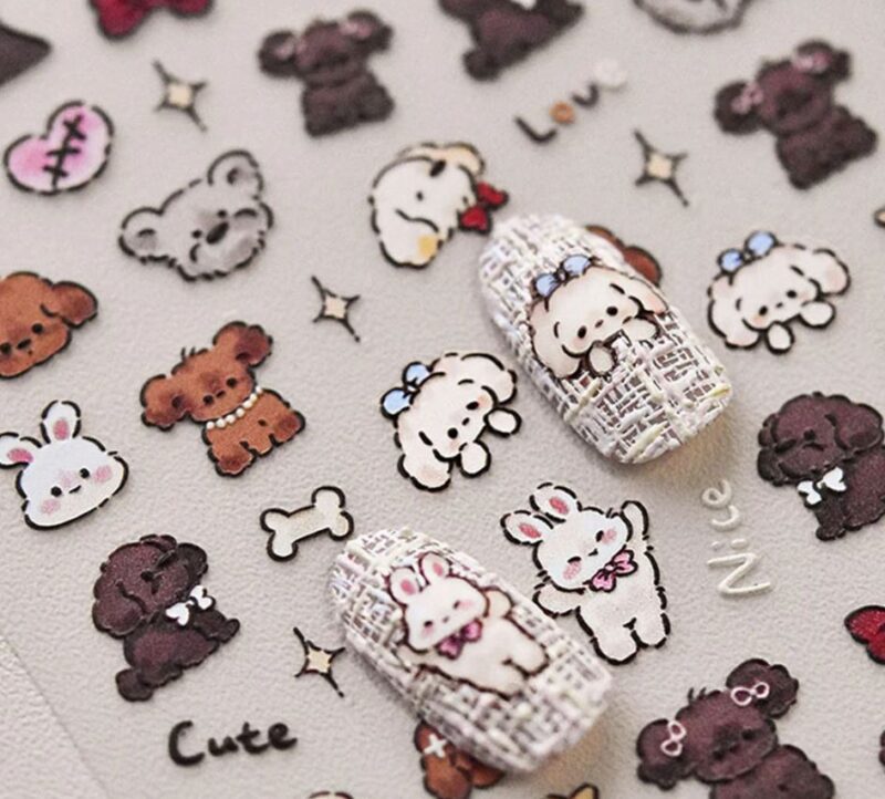 puppy Kawaii Nails