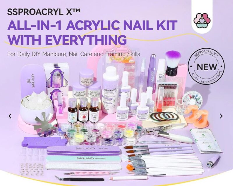 acrylic nail practice kit