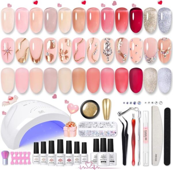Born Pretty Gel Polish Kit With Lamp