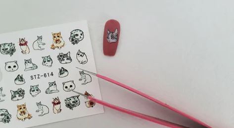 How To apply Waterslide Nail Decals